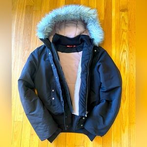 Puma Pink and Black Bomber Jacket